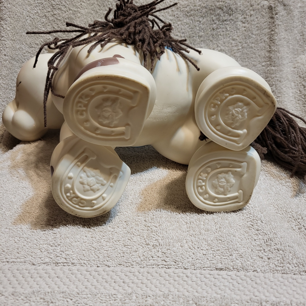 Charming Cream and Blue Pony Toy - Picture 6 of 6